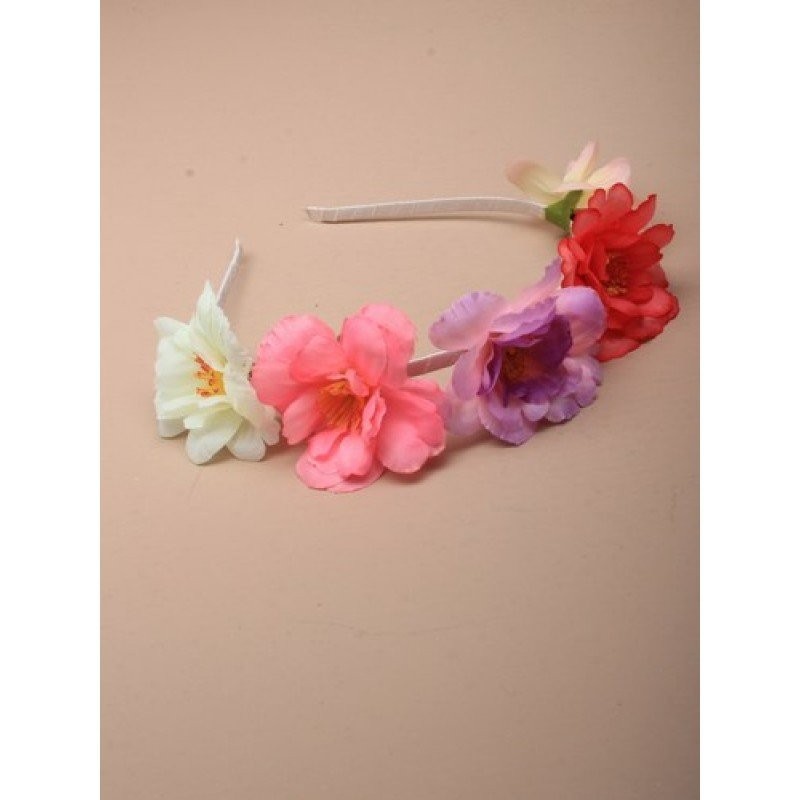 Narrow Ribbon Covered Metal Alice Hair Band Headband Flower Girl Accessories