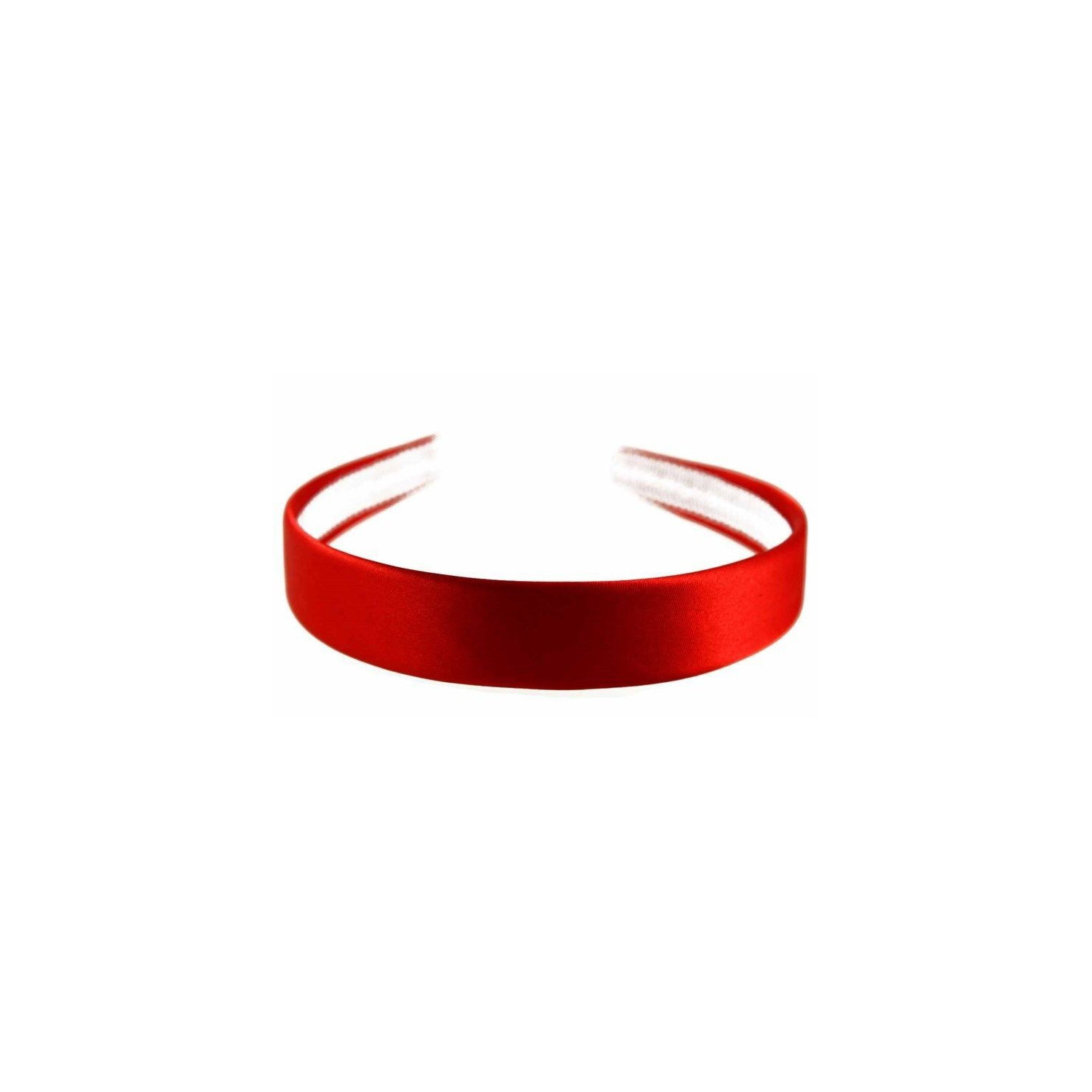 Red satin headband 2.5cm wide alice hair band